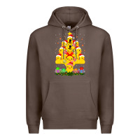 Coffee duck rubber duck christmas tree duckie and quack christmas 123 Premium Hoodie - ArtMosaic
