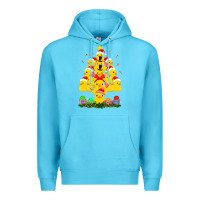 Ocean Blue duck rubber duck christmas tree duckie and quack christmas 123 Premium Hoodie - ArtMosaic