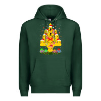 Sports Green duck rubber duck christmas tree duckie and quack christmas 123 Premium Hoodie - ArtMosaic
