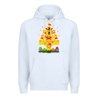 White duck rubber duck christmas tree duckie and quack christmas 123 Premium Hoodie - ArtMosaic