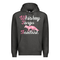 Charcoal Heather whiskey tango foxtrot military womens fun wtf quote t shirt Premium Hoodie - ArtMosaic