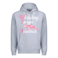 Heather Grey whiskey tango foxtrot military womens fun wtf quote t shirt Premium Hoodie - ArtMosaic