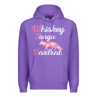 Purple whiskey tango foxtrot military womens fun wtf quote t shirt Premium Hoodie - ArtMosaic