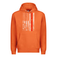 Carrot Union Carpenter With A Vintage American Flag For Fans Premium Hoodie - ArtMosaic
