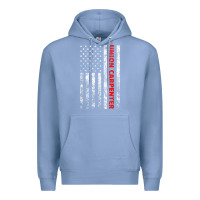 Colony Blue Union Carpenter With A Vintage American Flag For Fans Premium Hoodie - ArtMosaic