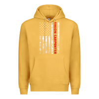 Mustard Union Carpenter With A Vintage American Flag For Fans Premium Hoodie - ArtMosaic