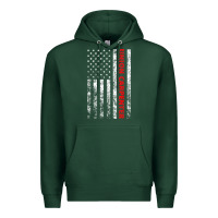 Sports Green Union Carpenter With A Vintage American Flag For Fans Premium Hoodie - ArtMosaic