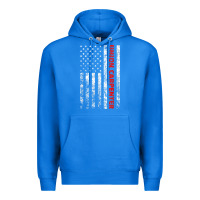 True Royal Union Carpenter With A Vintage American Flag For Fans Premium Hoodie - ArtMosaic