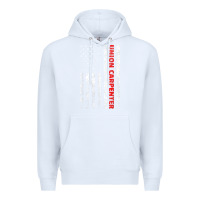 White Union Carpenter With A Vintage American Flag For Fans Premium Hoodie - ArtMosaic
