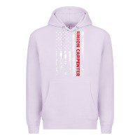 Lilac Union Carpenter With A Vintage American Flag For Fans Premium Hoodie - ArtMosaic