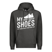 Charcoal Heather cross country running   xc run runner pullover hoodie Premium Hoodie - ArtMosaic