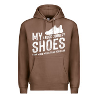 Chestnut cross country running   xc run runner pullover hoodie Premium Hoodie - ArtMosaic