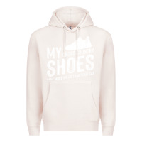 Pale Pink cross country running   xc run runner pullover hoodie Premium Hoodie - ArtMosaic
