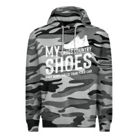 Slate Camo cross country running   xc run runner pullover hoodie Premium Hoodie - ArtMosaic