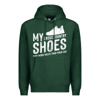 Sports Green cross country running   xc run runner pullover hoodie Premium Hoodie - ArtMosaic