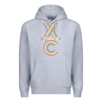 Heather Grey X-Country Design For Cross Country Runners and Coaches Premium Hoodie - ArtMosaic