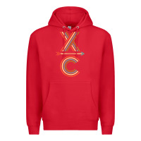 Red X-Country Design For Cross Country Runners and Coaches Premium Hoodie - ArtMosaic