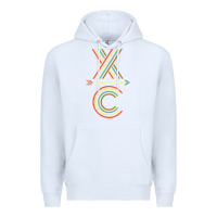 White X-Country Design For Cross Country Runners and Coaches Premium Hoodie - ArtMosaic