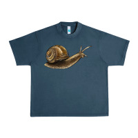 Midnight Navy snail Urban Heavy Tee - LillyAllenDesigns