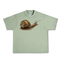 Oil Green snail Urban Heavy Tee - LillyAllenDesigns