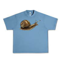 Pebble Blue snail Urban Heavy Tee - LillyAllenDesigns