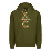 Army Green X-Country Design For Cross Country Runners and Coaches Premium Hoodie - ArtMosaic