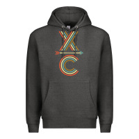 Charcoal Heather X-Country Design For Cross Country Runners and Coaches Premium Hoodie - ArtMosaic
