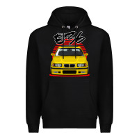Black Yellow E36 Premium Hoodie - ArtMosaic