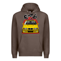 Coffee Yellow E36 Premium Hoodie - ArtMosaic