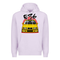 Lilac Yellow E36 Premium Hoodie - ArtMosaic