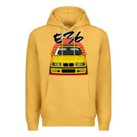 Mustard Yellow E36 Premium Hoodie - ArtMosaic