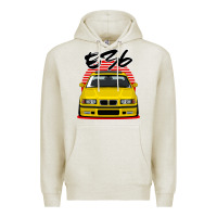Oatmeal Heather Yellow E36 Premium Hoodie - ArtMosaic