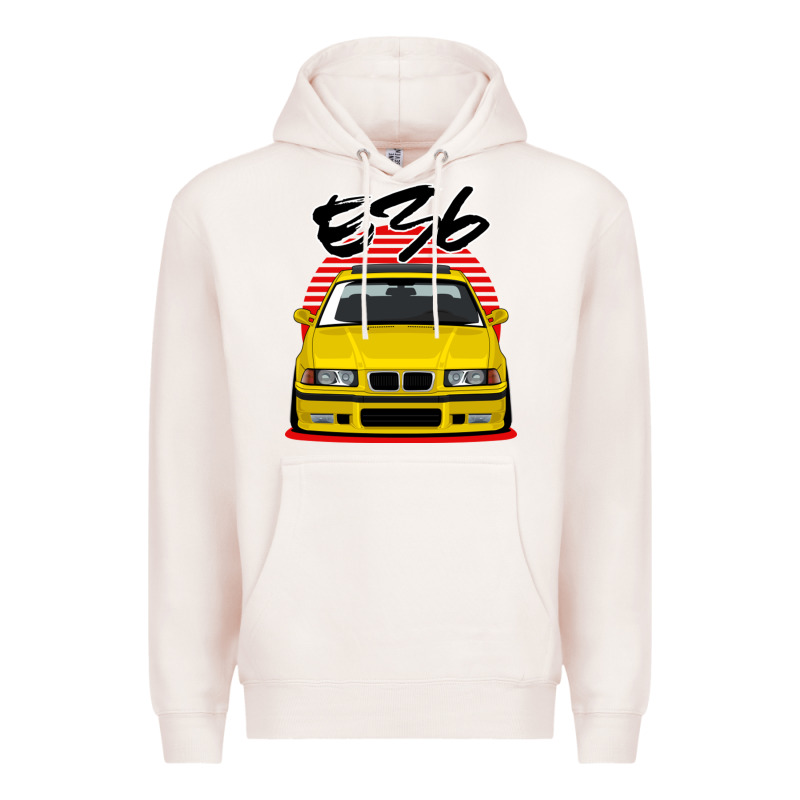 Yellow E36 Premium Hoodie by ArtMosaic | Teevron
