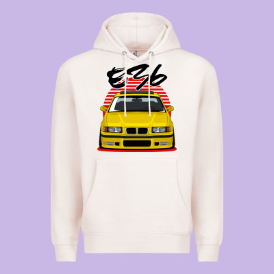 Yellow E36 Premium Hoodie Designed By Artmosaic