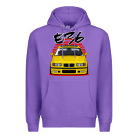 Purple Yellow E36 Premium Hoodie - ArtMosaic