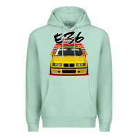 Seafoam Yellow E36 Premium Hoodie - ArtMosaic