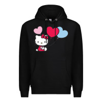 Black kitty Premium Hoodie - ArtMosaic