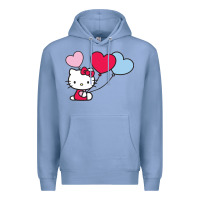 Colony Blue kitty Premium Hoodie - ArtMosaic