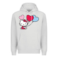 Dove Grey kitty Premium Hoodie - ArtMosaic