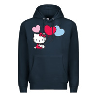 Navy kitty Premium Hoodie - ArtMosaic