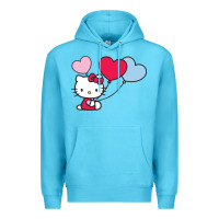 Ocean Blue kitty Premium Hoodie - ArtMosaic