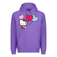 Purple kitty Premium Hoodie - ArtMosaic