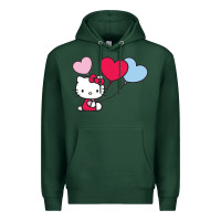 Sports Green kitty Premium Hoodie - ArtMosaic