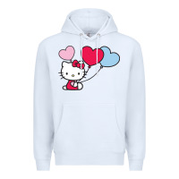 White kitty Premium Hoodie - ArtMosaic
