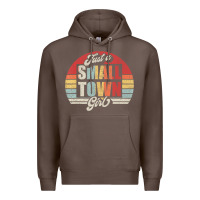 Coffee Limited Edition Retro Vintage Just A Small Town Girl Premium Hoodie - ArtMosaic