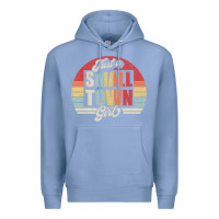 Colony Blue Limited Edition Retro Vintage Just A Small Town Girl Premium Hoodie - ArtMosaic