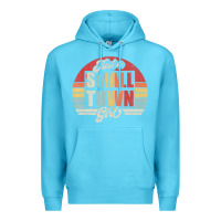 Ocean Blue Limited Edition Retro Vintage Just A Small Town Girl Premium Hoodie - ArtMosaic