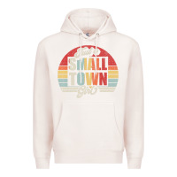 Pale Pink Limited Edition Retro Vintage Just A Small Town Girl Premium Hoodie - ArtMosaic