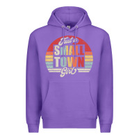 Purple Limited Edition Retro Vintage Just A Small Town Girl Premium Hoodie - ArtMosaic