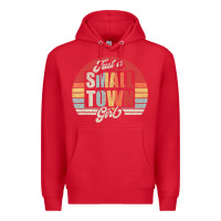 Red Limited Edition Retro Vintage Just A Small Town Girl Premium Hoodie - ArtMosaic